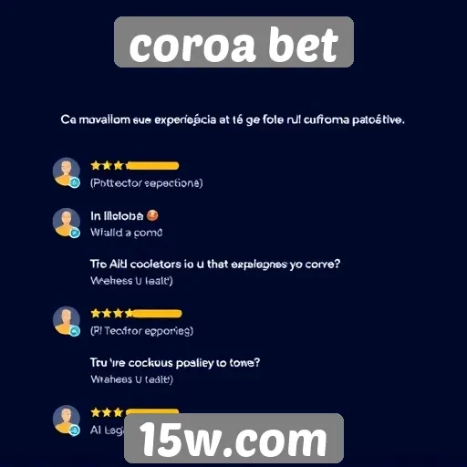 Feedback dos usuários sobre a experiência na Coroa Bet